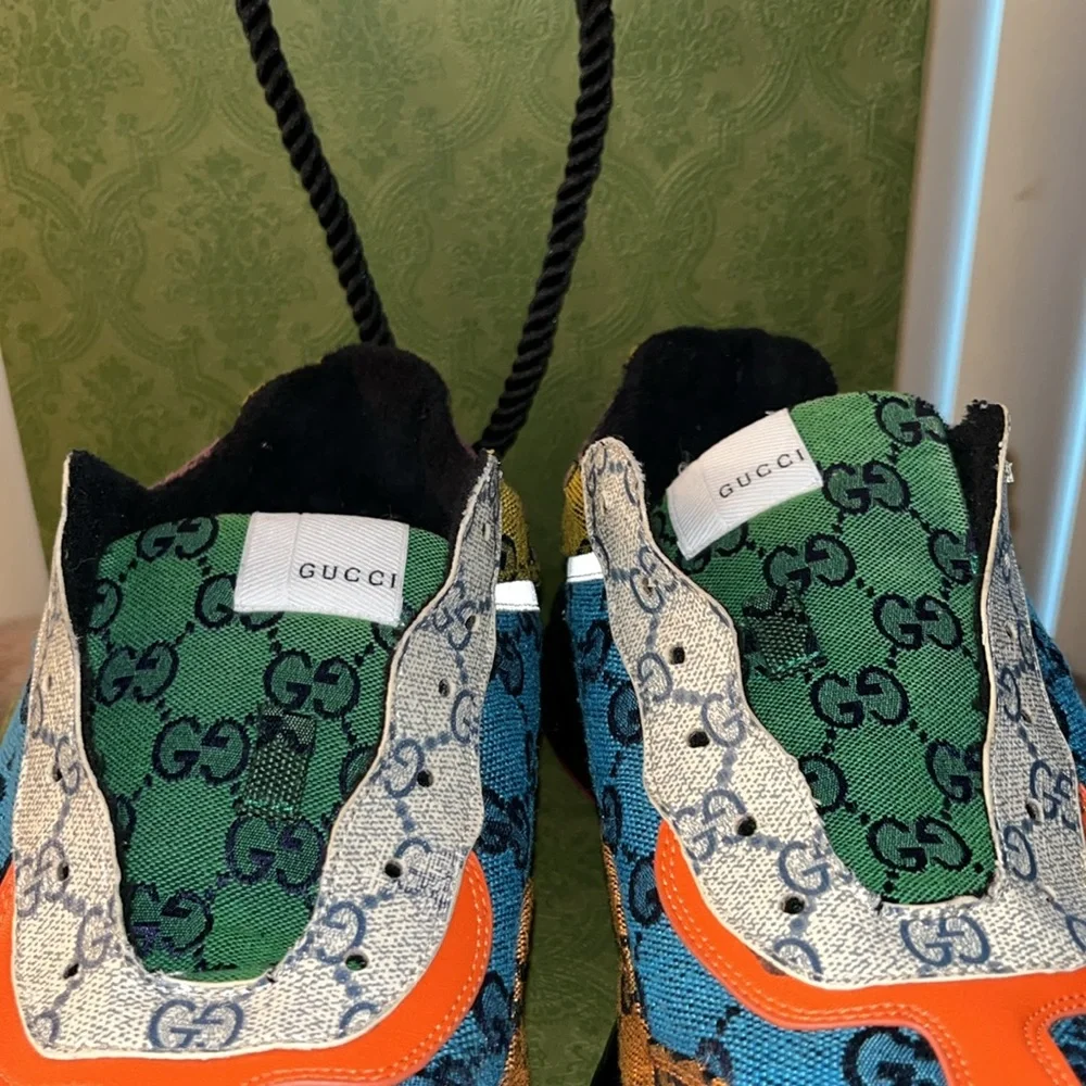 Gucci, luxurious multicolored men’s gym shoes, a rare find They’re sold out! - Picture 8 of 8